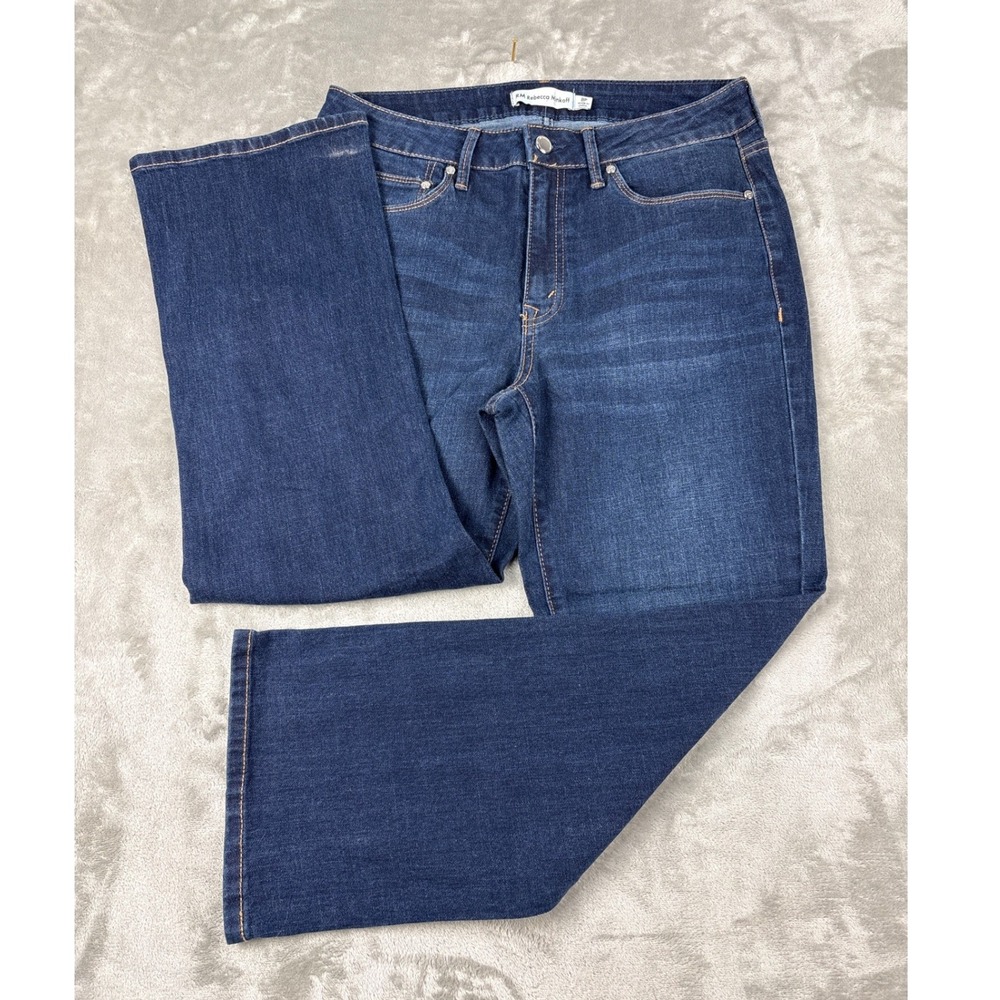 RM Rebecca Minkoff Jeans Womens 8P Dark Wash Straight Leg Petite Stretch Blue